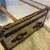 Restoration Hardware Steamer Trunk Coffee Table Metal Leather 50ʺW 14 thumbnail