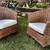 (2) SAFAVIEH Home OMNI Rattan Wicker Barrel Chairs 1 thumbnail