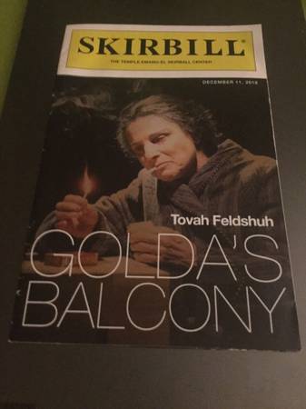 Tovah Feldshuh 1 nite only "Golda's Balcony Skirbill 1