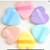 Heart Shape Powder Puff: 1-pcs, 2-pcs, 3-pcs, 4-pcs, 5-pcs & 6-pcs 3 thumbnail