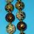Brown, Cream, Tan & Gold Speckled 31" Beaded Necklace 1 thumbnail
