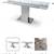 Modern extendable glass table with 6 chairs 5 thumbnail