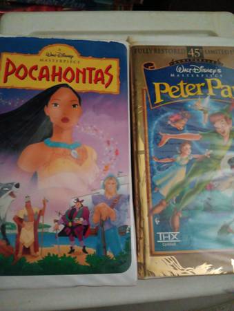 Vintage classic Walt Disney VHS tapes 1