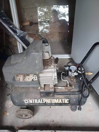 Portable Air Compressor with Hose and Tools 1