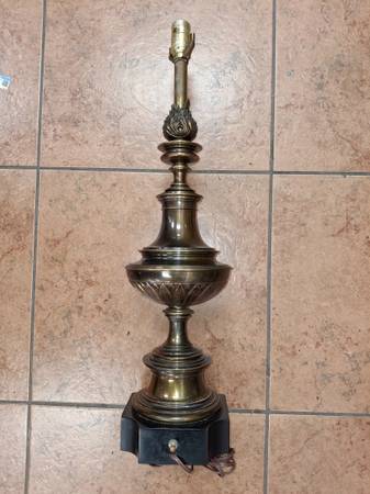 Two Heavy Brass Stiffel Lamps 1
