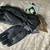 Highway 21 Black Rose Gloves Black (Women's Lg8) NEW 3 thumbnail