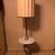 5ft tall floor lamp w/ marble table & metal cherub base 2 thumbnail