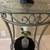 Elegant oval Glass & iron Console / entry / accent / sofa table - . See pics for 2 thumbnail
