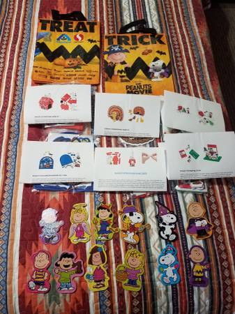 (19) PC SNOOPY PEANUTS DIY FELT FOAM KITS, CARDBOAD HALLOWEEN EASTER F 1