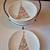 6 Christmas Dessert Appetizer Plates 6" Includes Holder New Condition 2 thumbnail