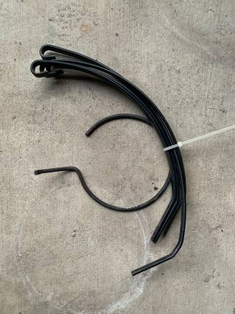 Plant Hanger Bracket Wrought Iron, Black (5x) 1