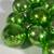 (16pc) Large Green Glass Tree Ornaments 2 thumbnail