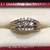 Brand New 3 pieces Natural  Diamond engagement and weeding ring in 14K 2 thumbnail