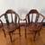 Beautiful Pair of Vintage Ornate Asian Wooden Corner Chairs 3 thumbnail