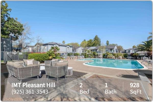 $2,575 / 2 dormitorios - 928 pies² - ¡Exactamente lo que buscabas! 2 habitaciones / 1 baño. ¡Ven a verlo! (concord / pleasant hill / martinez)63657863923203120