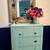 Light Blue Vintage Cottage Style Cabinet 2 thumbnail