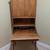 Mid-Century Modern Drop Front Secretary Desk Bookcase Walnut and Pecan. 2 thumbnail