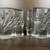 Blenko Clear Bamboo Glass Bookends - MINT 18 thumbnail