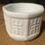 VINTAGE WHITE PAGODA MILK GLASS OCTAGON PLANTER GARDEN POT 3 thumbnail