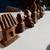 CHESS SET old AFRICAN hand carved wood 23 thumbnail