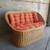 Vintage 1970's Wicker Loveseat / Patio Lounge 3 thumbnail