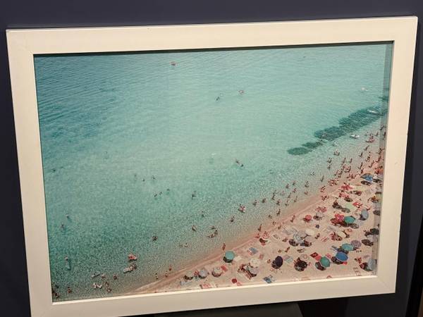 'At the Beach' Framed Poster Art 1