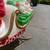 RARE EMPIRE BLOW MOLD SANTA SLEIGH Two Reindeer Blowmold Christmas Outdoor Decor 13 thumbnail