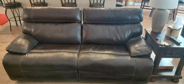 Macy's Leather Sofa 1