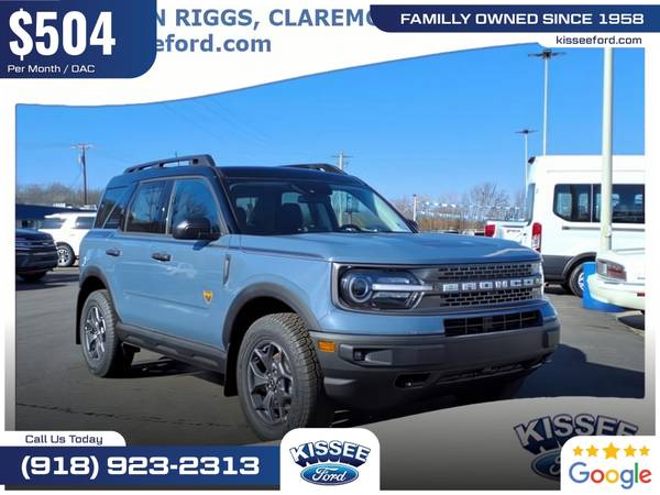 $504/mo - 2024 Ford Bronco Sport Badlands - $35,515 (760 S Lynn Riggs Blvd, Claremore, OK 74017)63470244416387120