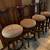 Solid wood swivel bar stools 1 thumbnail