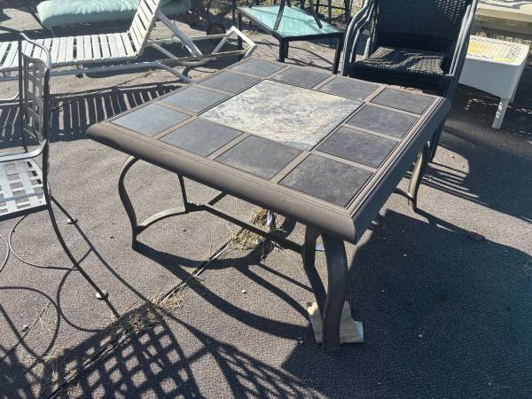 Tile top patio coffee table 1