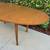 Mid Century Modern Teak Oval Butterfly Leaf Dining Table. 12 thumbnail