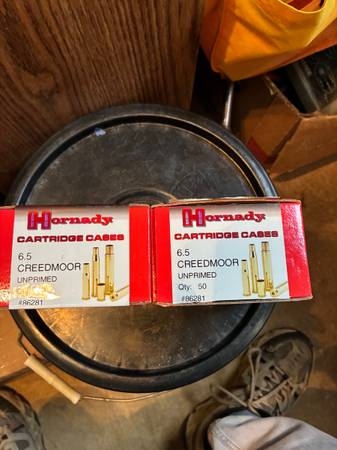 Reloading  Empty cases 6.5 Creekmore 1