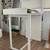 Tall white standing desk with storage 1 thumbnail