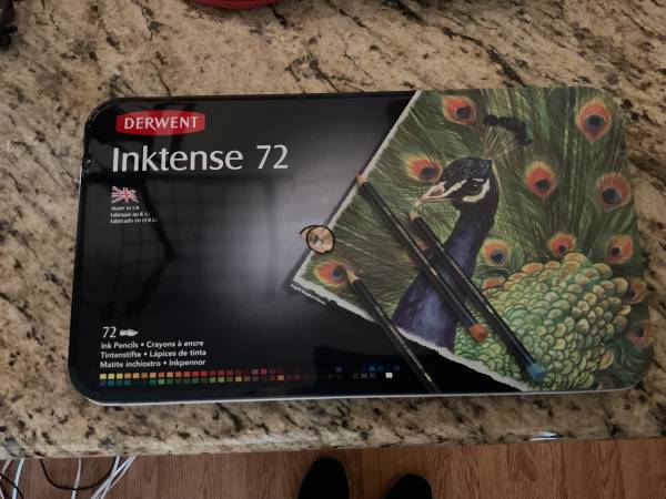 Derwent 72 Inktense colored pencils 1