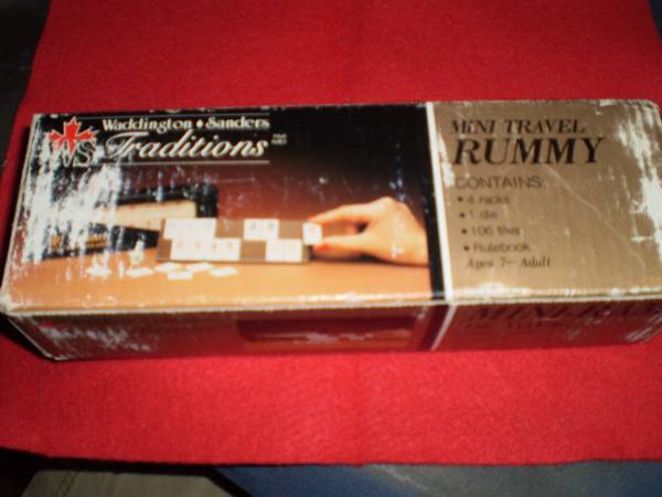 Waddington Sanders Mini Travel Rummy 5000 1