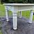 Farmhouse Chalk Painted Side Table W/Glass Knob 2 thumbnail