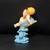 Vintage Resin Angel Collectible Cherub Figurine with Dolphin Peach Pink Wings 10 thumbnail