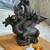 5-Headed Dragon Decoration, Light Inside, 9" Tall, One Top Jaw Missing 4 thumbnail