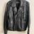 Karl Lagerfeld Paris Men’s Black Leather Moto Jacket Size M — NEW! 1 thumbnail