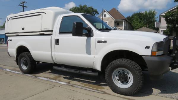 2002 FORD F350 SUPER DUTY REGULAR CAB 4X4 V10 RUST FREE OREGON TRUCK - $10,900 (Marine City)63470234150401121