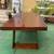 Dinning table modern style solid heavy wood color brown 5 thumbnail