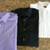 Like new Mens LS shirts Medium 15 15.5 32/33 Purple, black, white 3 thumbnail