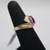 14K Yellow Gold Diamond Bypass Amethyst Ring (Size 6) 3 thumbnail