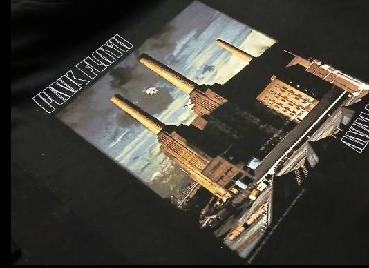 For Sale : Vintage Liquid Blue Pink Floyd Animals Shirt - Size XXXL 1