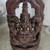Unique Hand Carved Vintage Wooden Gaj Lakshmi Sculpture 1 thumbnail