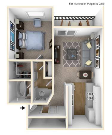 $1,177 / 1 hab. - 581 pies² - ¡El mejor lugar en Gresham! 1 dormitorio/1 baño. ¡Reserva una visita! (Gresham - Norte Central)63831251185025123