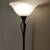 $100 Floor Lamp Torchiere Metal / Glass Shade 6ft. - Like New! 2 thumbnail