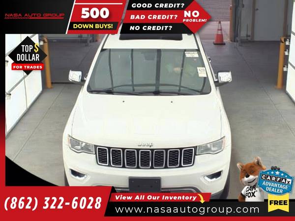 2018 Jeep Grand Cherokee Limited 4x4 4 x 4 4-x-4 - $15,420 (The price in this ad is the downpayment)63615127483523121