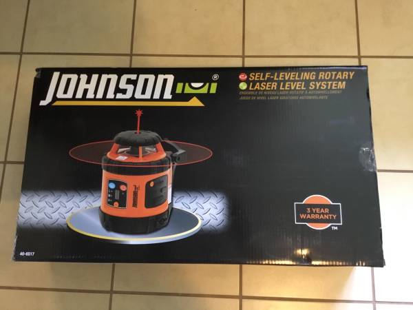 New Johnson Self Leveling Rotary Laser Level System 1